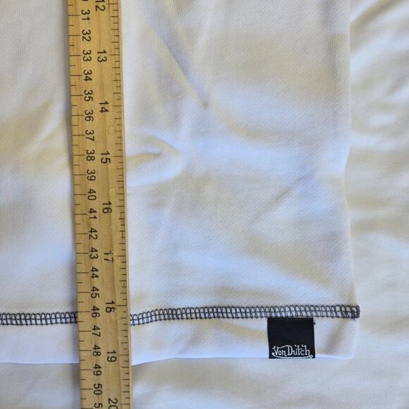 Von Dutch White and Gray Raglan Blouse - Picture 11 of 11